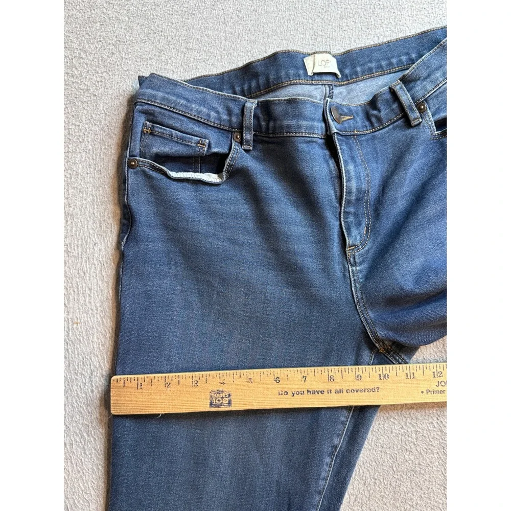 Loft Outlet Skinny Legging Jeans Womens 12 Dark Wash Denim‎ Stretch 470923
